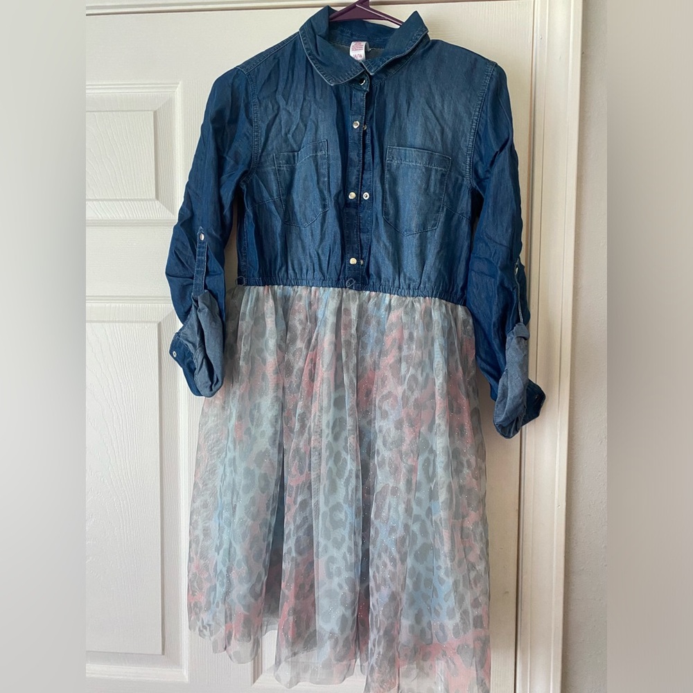 Justice mixed jean dress